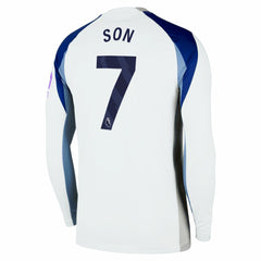 Son Heung-Min Tottenham Hotspur 2025/26 Home Replica Long Sleeve Jersey White