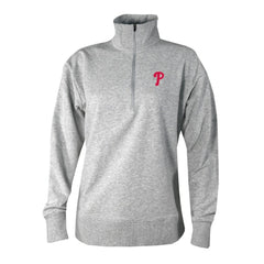 Philadelphia Phillies Columbia Women's Birchwood Hills Quarter-Zip Pullover - Gray Pullover