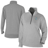 Seattle Mariners Columbia Women's Birchwood Hills Quarter-Zip Pullover - Gray Pullover