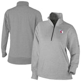 Cleveland Guardians Columbia Women's Birchwood Hills Quarter-Zip Pullover - Gray Pullover
