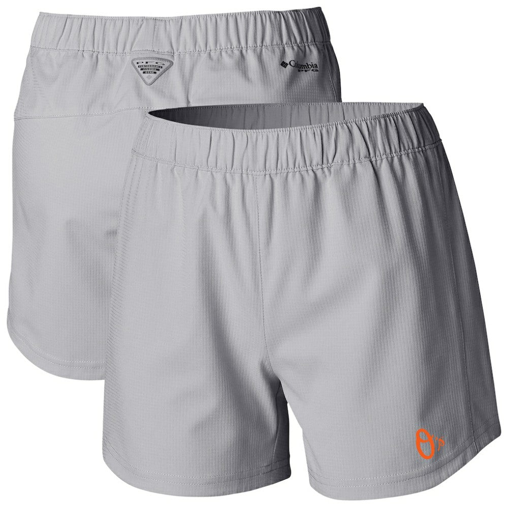Baltimore Orioles Columbia Women's Tamiami Pull-On Shorts - Gray Shorts