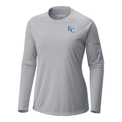 Kansas City Royals Columbia Tidal Tee II Long Sleeve T-Shirt - Gray T-shirts