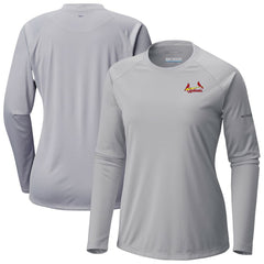 St. Louis Cardinals Columbia Tidal Tee II Long Sleeve T-Shirt - Gray T-shirts