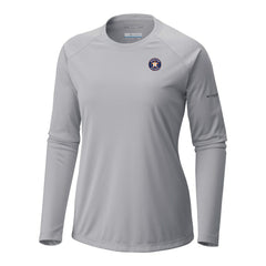 Houston Astros Columbia Tidal Tee II Long Sleeve T-Shirt - Gray T-shirts