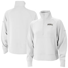 San Diego Padres Columbia Women's Wickhams Hills Raglan Omni-Wick Quarter-Zip Pullover - White Pullover