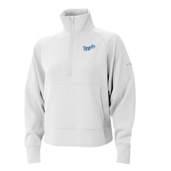 Kansas City Royals Columbia Women's Wickhams Hills Raglan Omni-Wick Quarter-Zip Pullover - White Pullover