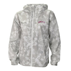 Los Angeles Angels Columbia Women's Flash Challenger Full-Zip Hoodie Windbreaker Jacket - Gray/White Jackets