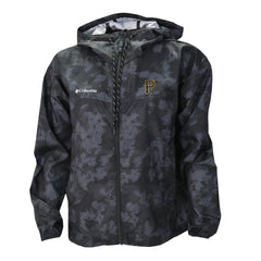 Pittsburgh Pirates Columbia Women's Flash Challenger Full-Zip Hoodie Windbreaker Jacket - Gray/White Jackets