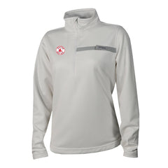 Boston Red Sox Columbia Women's Skiff Guide Fleece Half-Zip Pullover Jacket - White Jackets