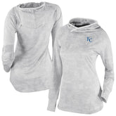 Kansas City Royals Columbia Women's Omni-Wick Sunday Ball Raglan Pullover Hoodie - White Hoodies