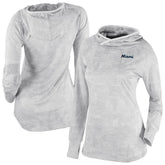 Miami Marlins Columbia Women's Omni-Wick Sunday Ball Raglan Pullover Hoodie - White Hoodies