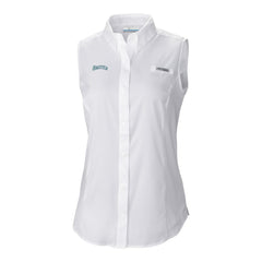 Seattle Mariners Columbia Women's Tamiami Sleeveless Shirt - White