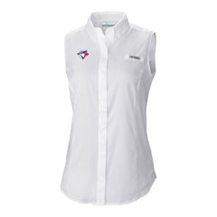 Toronto Blue Jays Columbia Women's Tamiami Sleeveless Shirt - White