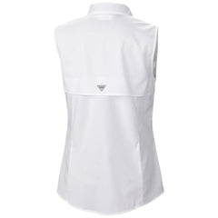Tampa Bay Rays Columbia Women's Tamiami Sleeveless Shirt - White