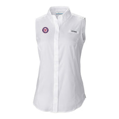 Washington Nationals Columbia Women's Tamiami Sleeveless Shirt - White