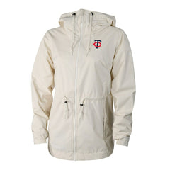 Minnesota Twins Columbia Women's Lily Park Full-Zip Rain Jacket - Cream Jackets