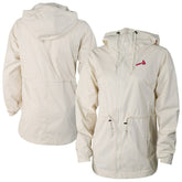 Atlanta Braves Columbia Women's Lily Park Full-Zip Rain Jacket - Cream Jackets