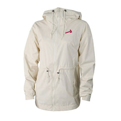 Atlanta Braves Columbia Women's Lily Park Full-Zip Rain Jacket - Cream Jackets