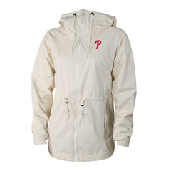Philadelphia Phillies Columbia Women's Lily Park Full-Zip Rain Jacket - Cream Jackets