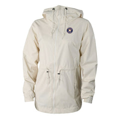 Houston Astros Columbia Women's Lily Park Full-Zip Rain Jacket - Cream Jackets