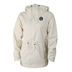 Milwaukee Brewers Columbia Women's Lily Park Full-Zip Rain Jacket - Cream Jackets