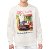 Milwaukee Brewers Margaritaville License to Chill Fleece Sweatshirt - Cream Sweatshirts