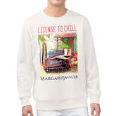 New York Yankees Margaritaville License to Chill Fleece Sweatshirt - Cream Sweatshirts