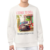 Athletics Margaritaville License to Chill Fleece Sweatshirt - Cream Sweatshirts