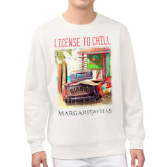 San Francisco Giants Margaritaville License to Chill Fleece Sweatshirt - Cream Sweatshirts
