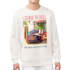 Baltimore Orioles Margaritaville License to Chill Fleece Sweatshirt - Cream Sweatshirts