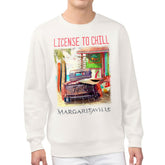 Detroit Tigers Margaritaville License to Chill Fleece Sweatshirt - Cream Sweatshirts