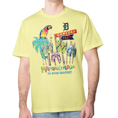 Detroit Tigers Margaritaville Gameday Party T-Shirt - Yellow T-shirts