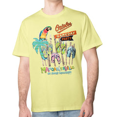 Baltimore Orioles Margaritaville Gameday Party T-Shirt - Yellow T-shirts