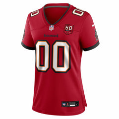 NFL Tampa Bay Buccaneers Women's 50th Season Custom Game Jersey - Red