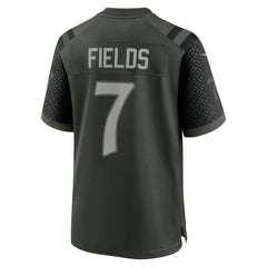 NFL Justin Fields New York Jets 2025 Rivalries Collection Game Jersey - Gotham Green