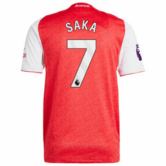 Bukayo Saka Arsenal 2025/26 Home Player Jersey Red