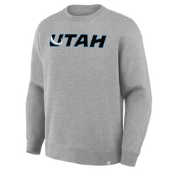 NHL Utah Mammoth Fanatics Combo Legacy Fleece Sweatshirt - Heather Gray