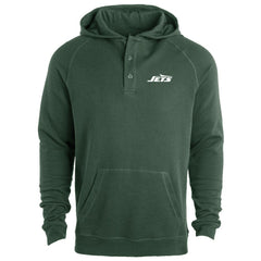 New York Jets Dunbrooke Montana Raglan Thermal Hoodie Green