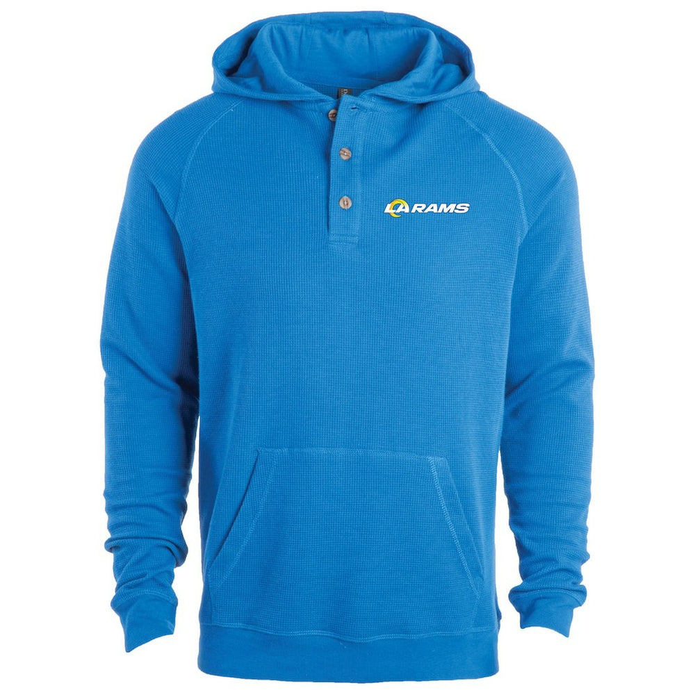 Los Angeles Rams Dunbrooke Montana Raglan Thermal Hoodie Royal