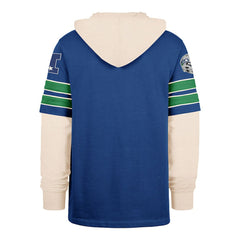 Seattle Seahawks '47 Big & Tall Split Zone Cornerback Hoodie Royal