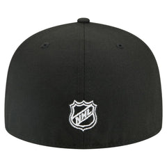 NHL Chicago Blackhawks New Era Faded Lines 59FIFTY Fitted Hat - Black