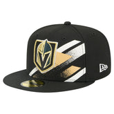 NHL Vegas Golden Knights New Era Faded Lines 59FIFTY Fitted Hat - Black