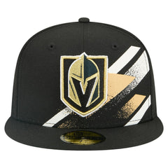 NHL Vegas Golden Knights New Era Faded Lines 59FIFTY Fitted Hat - Black