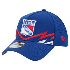 NHL New York Rangers New Era 39THIRTY A-Frame Perforated Flex Hat - Blue