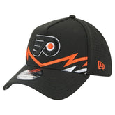 NHL Philadelphia Flyers New Era 39THIRTY A-Frame Perforated Flex Hat - Black