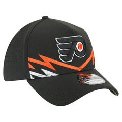 NHL Philadelphia Flyers New Era 39THIRTY A-Frame Perforated Flex Hat - Black
