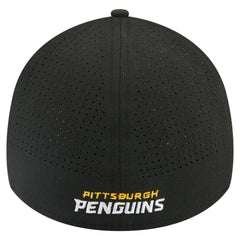 NHL Pittsburgh Penguins New Era 39THIRTY A-Frame Perforated Flex Hat - Black