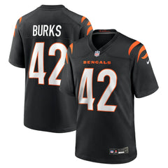 NFL Oren Burks Cincinnati Bengals Team Game Jersey - Black