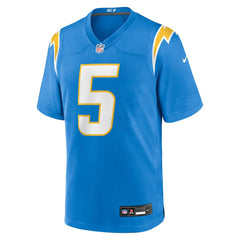 NFL Trey Lance Los Angeles Chargers Team Game Jersey - Powder Blue
