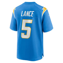 NFL Trey Lance Los Angeles Chargers Team Game Jersey - Powder Blue
